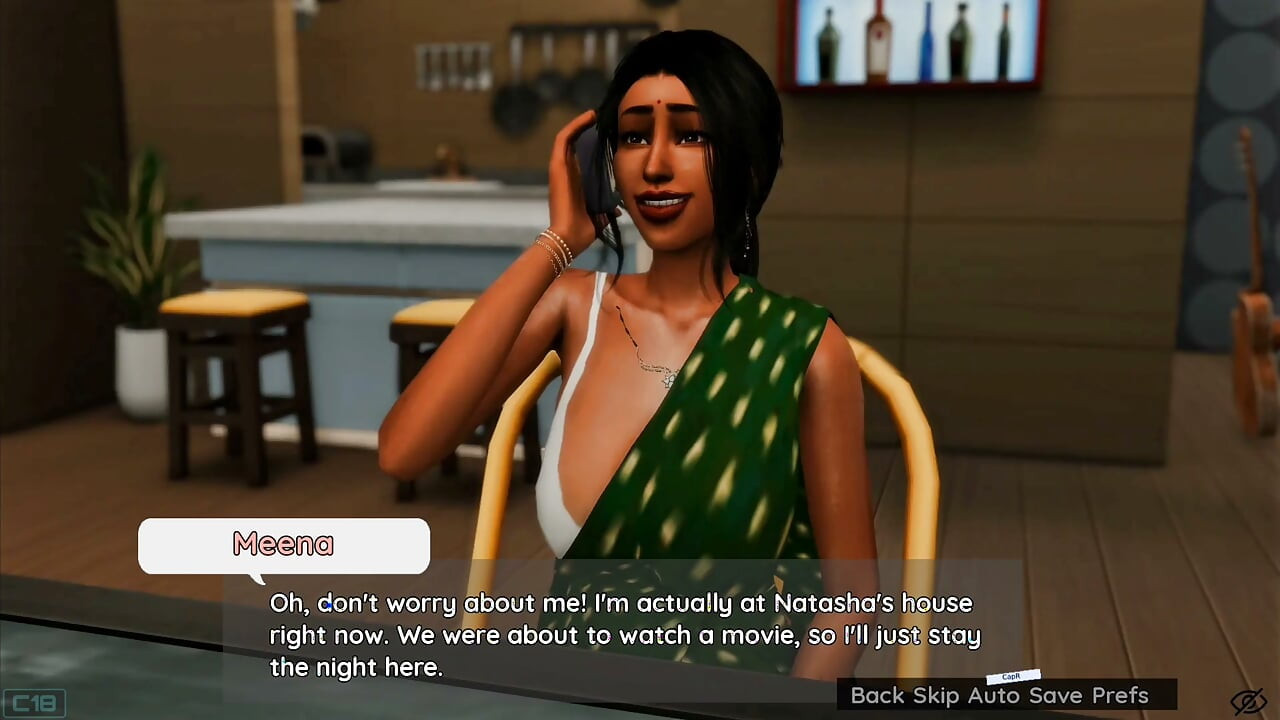 Leela and Ronnie watching rita and krish