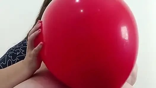 SSBBW ballon aufblasen