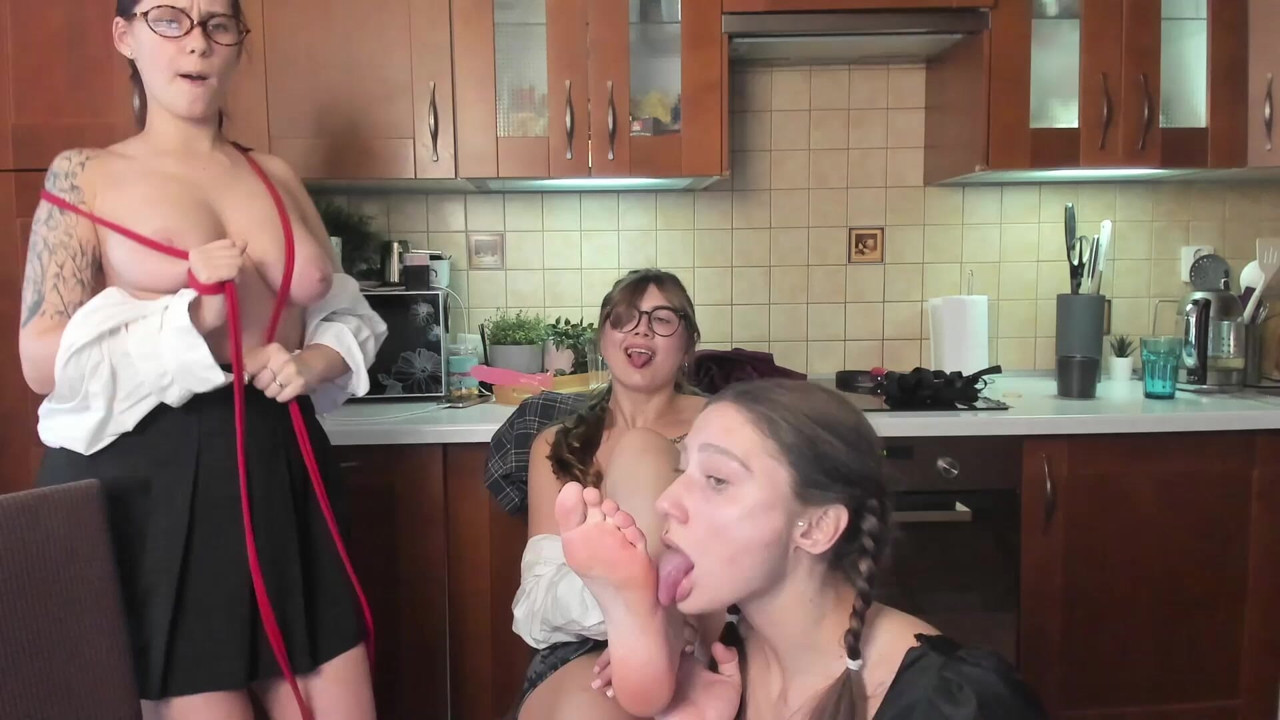 She licks her classmates' feet and shoes as a thank-you for helping her with her schoolwork