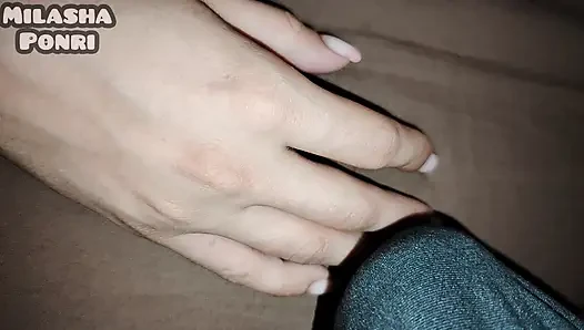 Secretly touching my stepsister