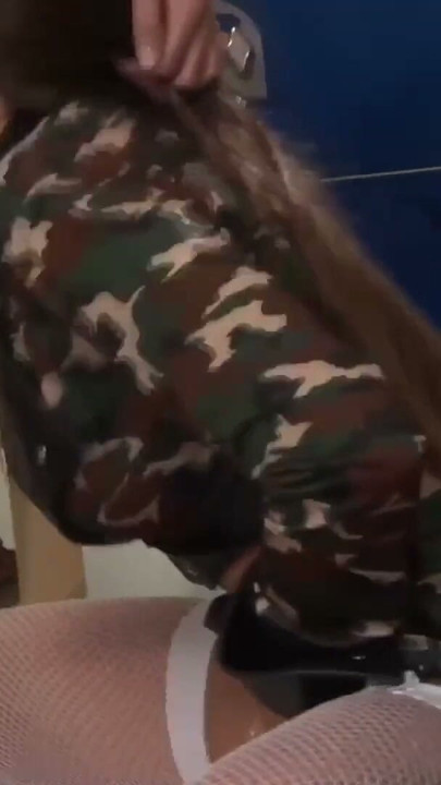Army sluts passionately please each other | Clip 1