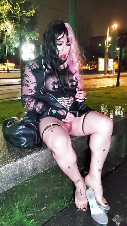 Joana Love Ts drink piss and cum in public