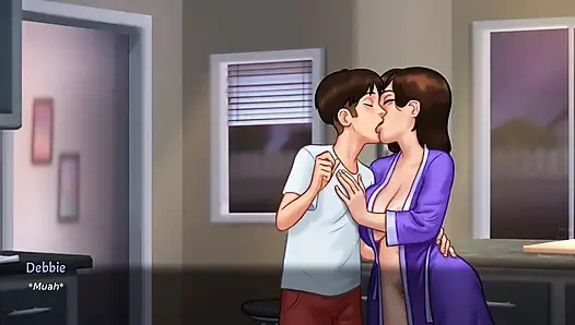 stepmom dominating in the kitchen in secret- Summertime Saga