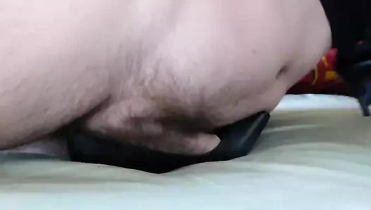 Cum in wifes black stiletto heel