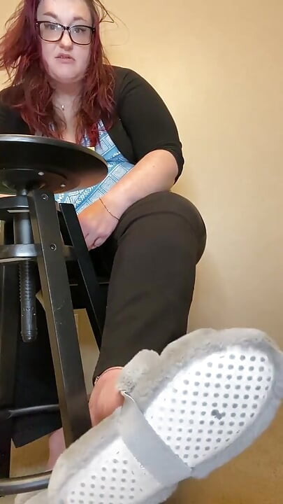 Slipper Domination: BBW Feet Humiliation as My Footstool