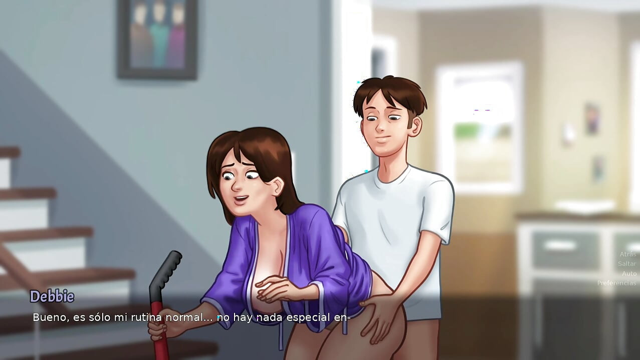 Stepmom is hot All the time fucking the lucky tenant - summertime saga