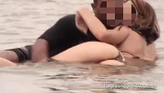 I filmed my wife being touched by a black man on the beach. Cuckold
