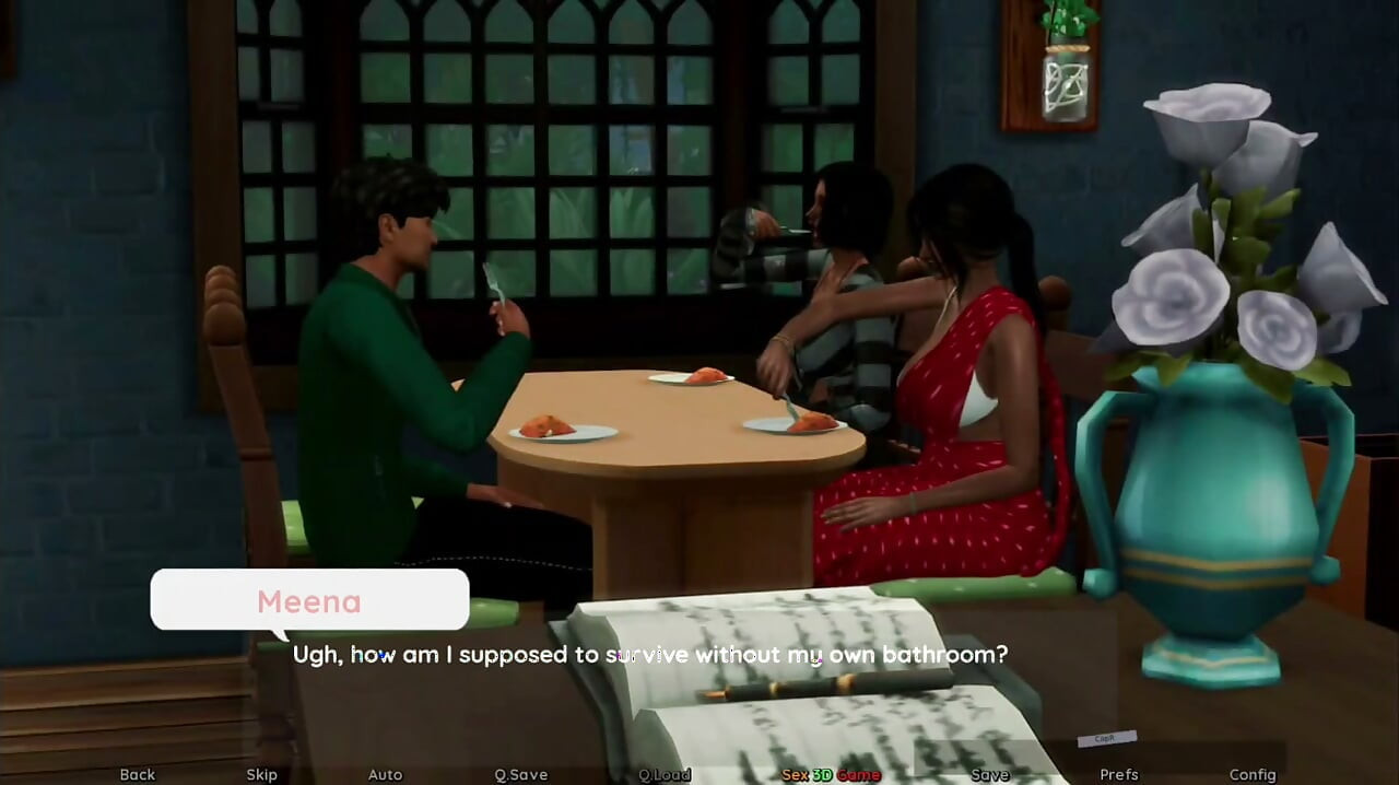Desi virgin meena eventually went to bed with her flatmate Arun, but it hurts