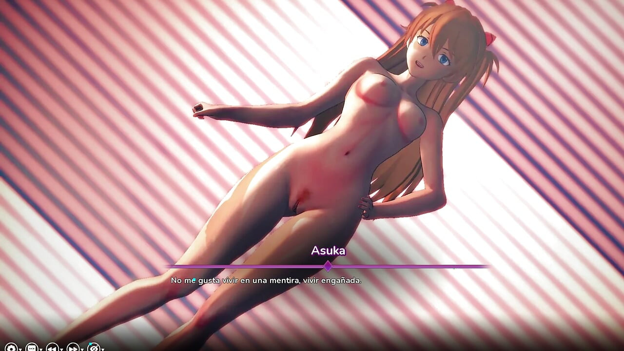 My Hentai Fantasy - Jævla Asuka fra Evangelion's Pink Vagina Stepsister på rommet hennes