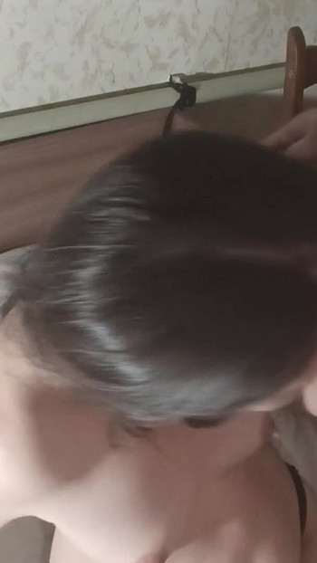 Unforgettable moment from "Handjob and cum for my little tits"