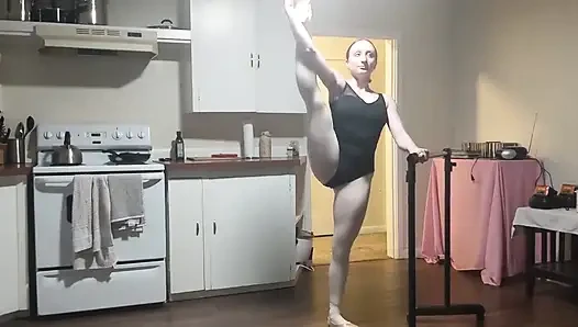 Lady Cherry Dance Ballet in Leotard and Nude