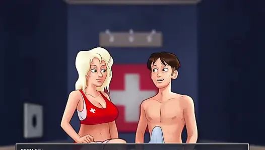 My stepsister Cassie blows me from a glory hole in Summertime Saga xxx