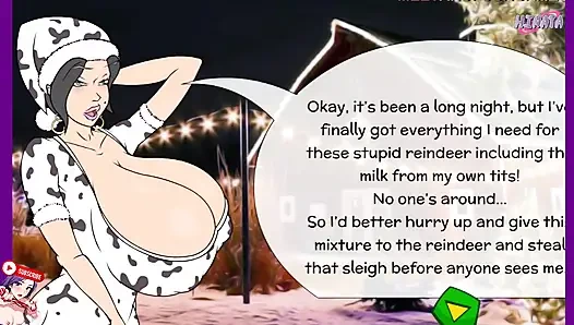 Сексуальная фантазия перед Рождеством. Путешествие к Северному полюсу для подои. Пародия
