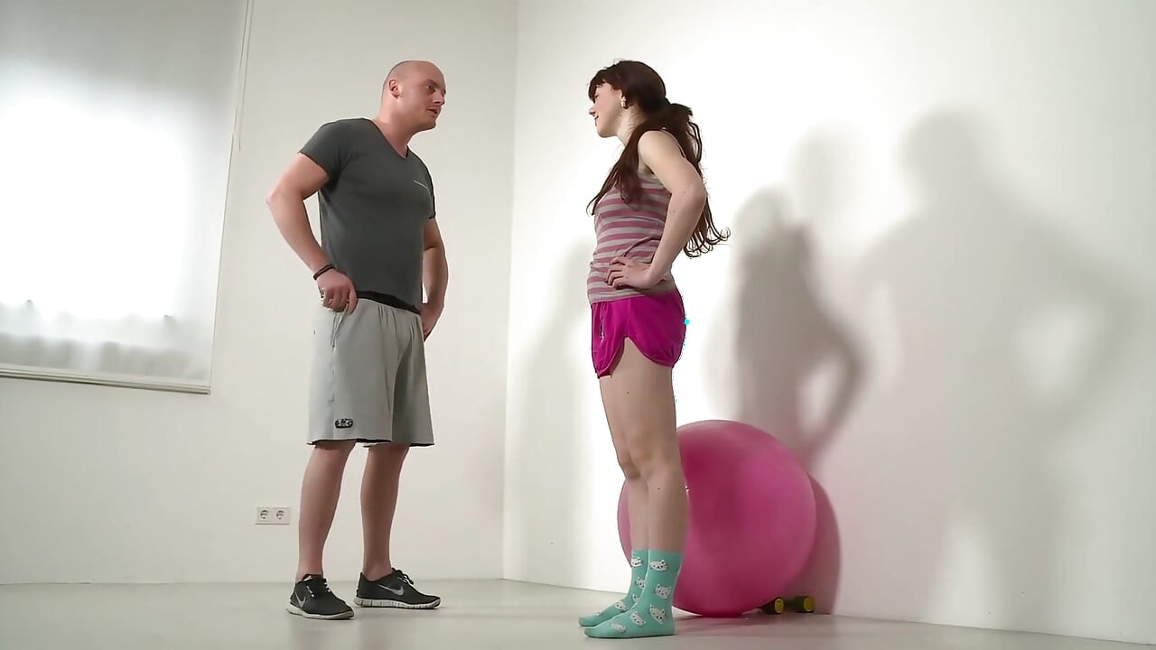 Personal Teen Trainer Intense Workout Fuck