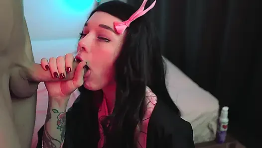 Memek nezuko si cewek nakal ini dientot habis-habisan sampai mengerang keenakan