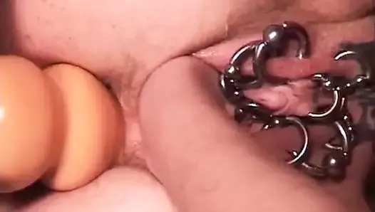 I am Pierced granny with heavy pierced pussy Anal fisting