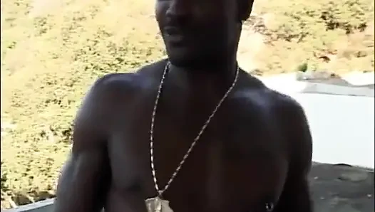 Black and white double penetrated anal threesome the bedroom