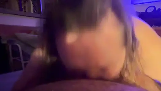 Part 2:- Lanista Bear and Kitty with her blow job skills and cum in mouth shot!