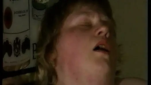 BBW German amateur bitch plays with big sex toy