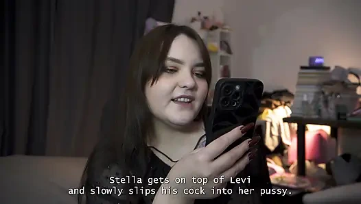 Порно история - они делят заполненный спермой поцелуй вместе после сладкого траха страпоном