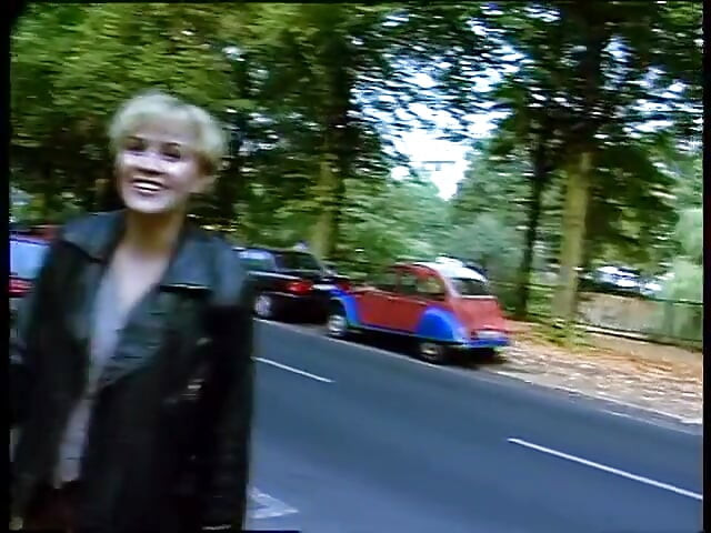 Classy german females giving an outdoor interview