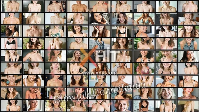 Erotic blowjob compilation with your favorite stars