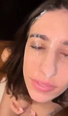 cum in face
