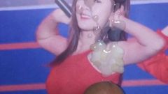 Apink Hayoung Cum Tribute Cum On her Sexy Armpits red dress