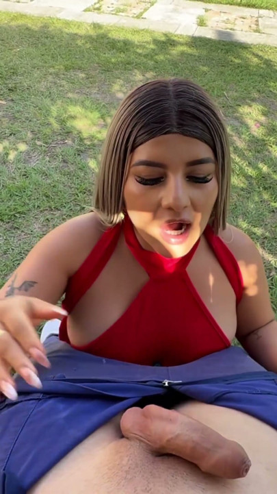 Blonde Colombian Naty Delgado has a podcast that ends with outdoor sex - Brian Evansx | Clip 1