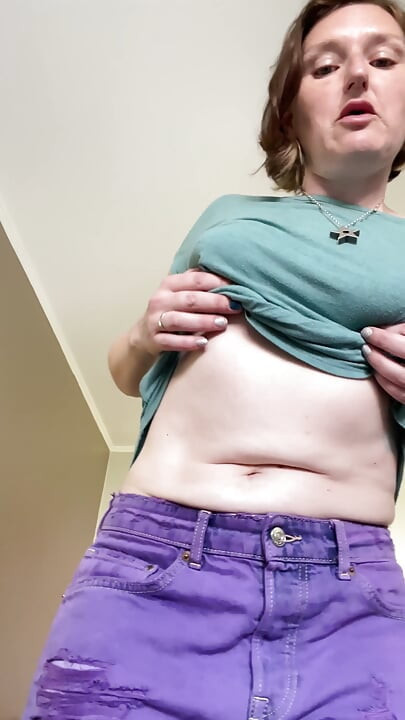 Sit Down and Shut up as I Do a Striptease, with a Bush, Boobs and Belly Play!