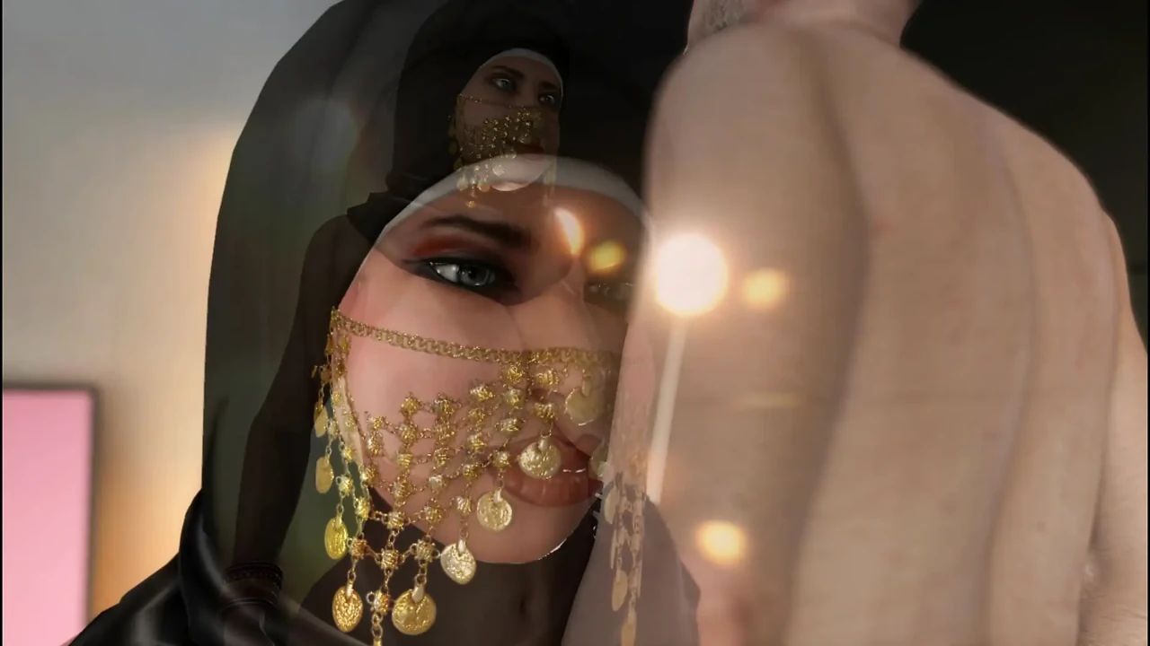 Old Man,hijab,big Tits and Shemale Hard Anal Fucked