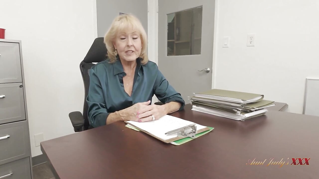 AuntJudysXXX - a Naughty Job Interview with Busty Boss GILF Desiree Eden