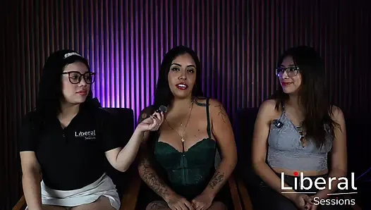 ORGY with two HOTWIVES, they are fucked by strong men