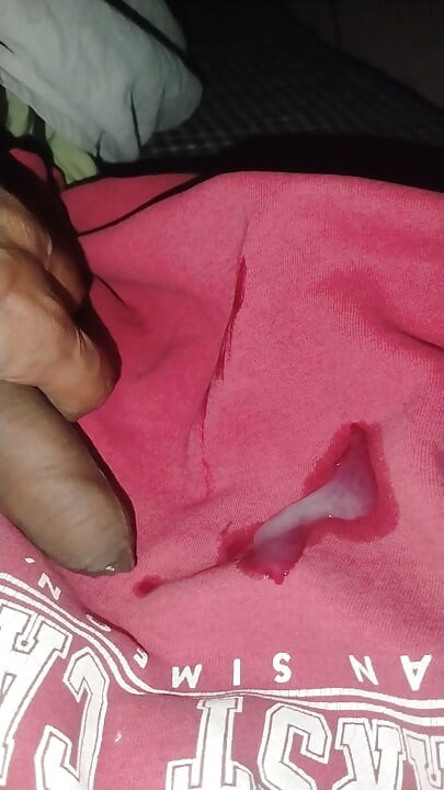 Cum on my own shirt