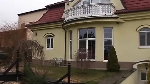 German Granny in stockings enjoys anal fuck