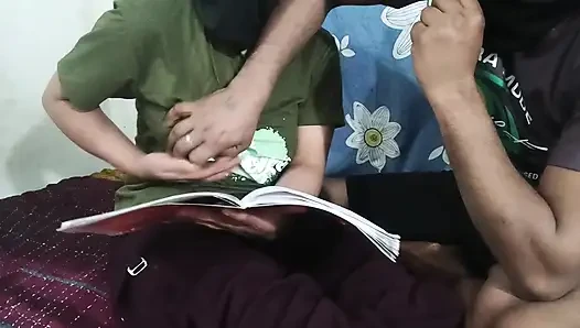 Student and teacher in private class