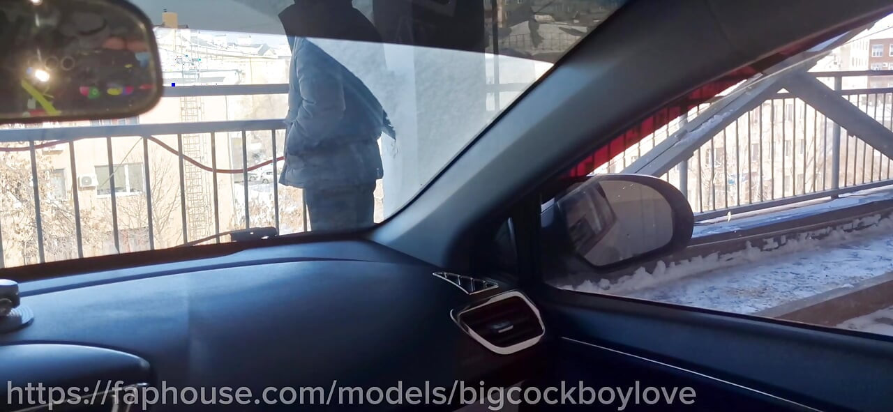 Sucking off a Stepbrother in the Parking Lot