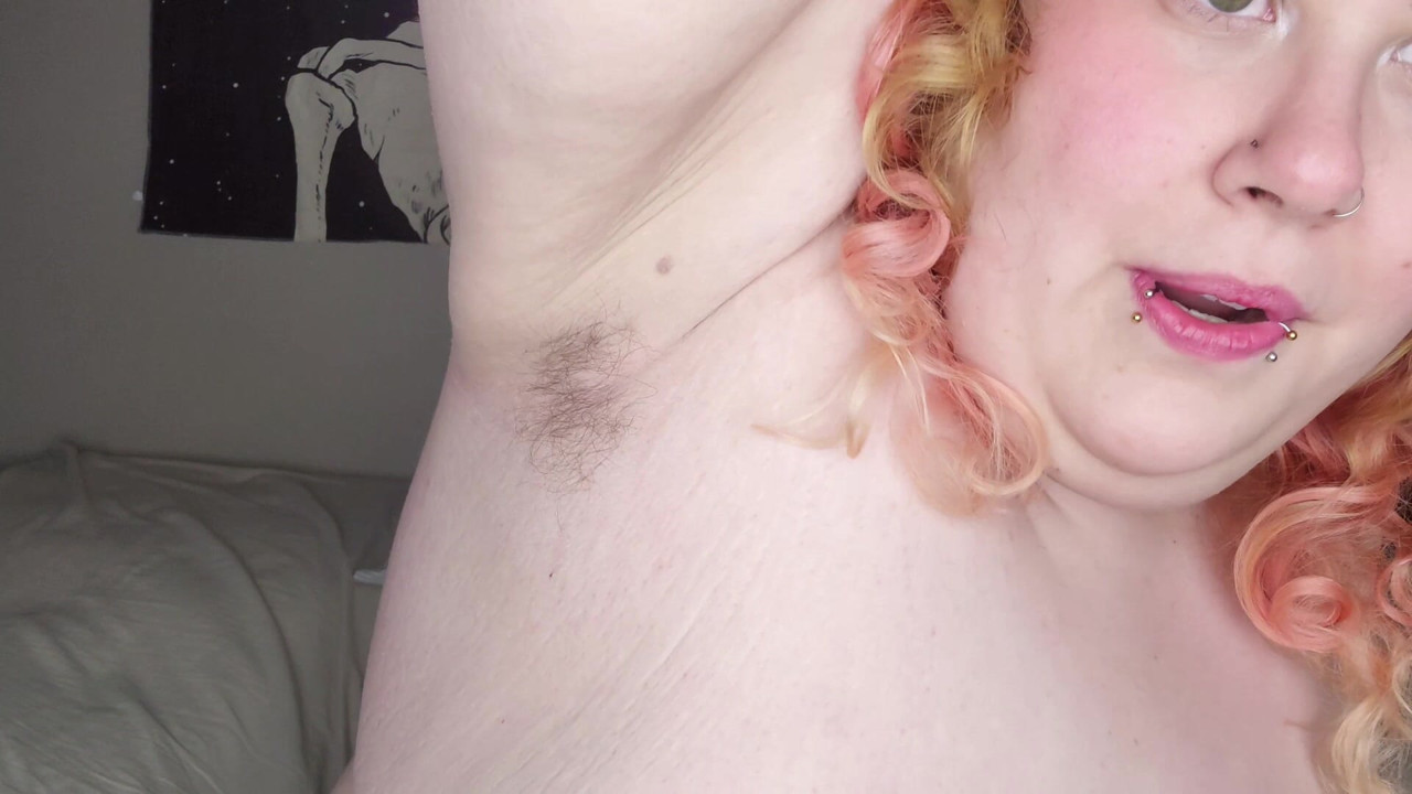 New 14 minute video out on my paid sites called "Hairy BBW Armpit Sniffing and Pussy Eating POV".