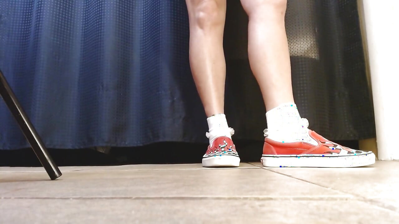 Ruffled vita strumpor Vans flame sneakers Shoeplay