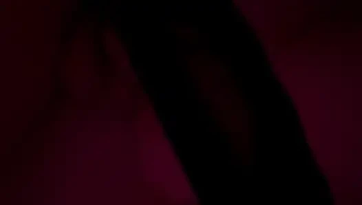 Real Couple Intimate Moment Under Red Lights