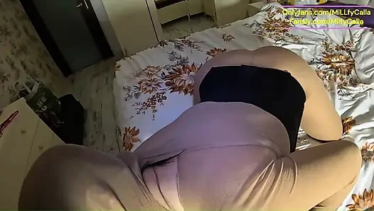 Sweaty Stockings, Nipple Hook and Sporty Solo Tease