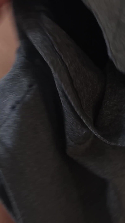 Big pussy girl playing with her package wearing panties and shorts | Clip 2