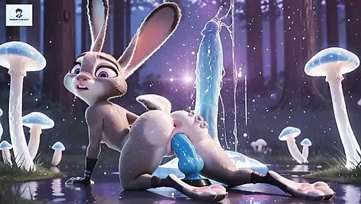 Judy Hopps обратная наездница Animat, фут-фетиш, хентай фурри