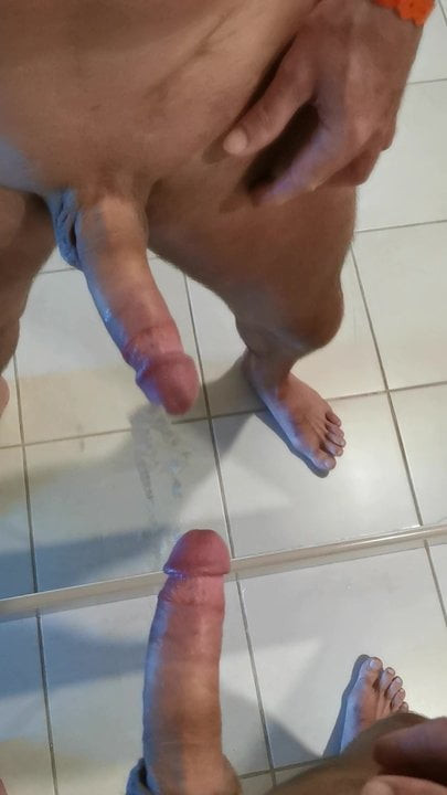 Cum on mirror