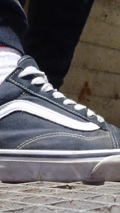 My Vans Skate Shoes and White Socks a Compilation of Videos Where I Play with Them.