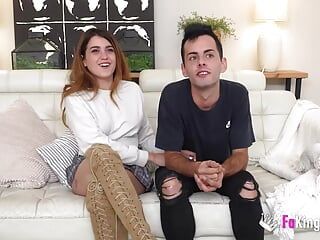 Dude makes Valentina Lapiedra moan like a BITCH while her husband watches
