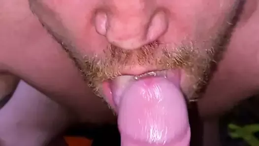 Ginger guy getting a facial