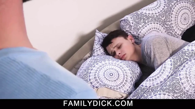 Innocent Teen Austin Xanders Wakes up with His Cock in Stepdaddy's Mouth