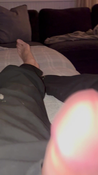 Stroking my cock