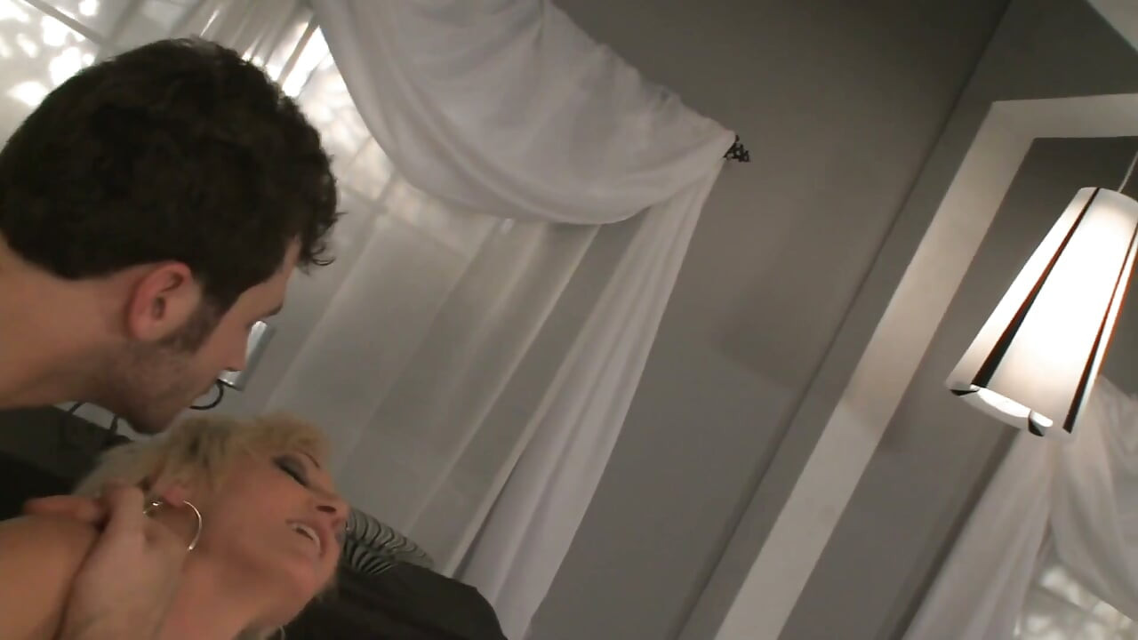 Big titted blonde MILF rides big cock
